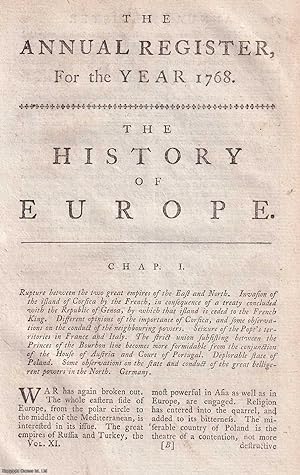 The History of Europe, for the year 1768. An original article from The Annual Register for 1768.
