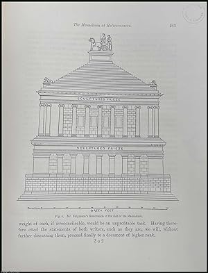 Bild des Verkufers fr The Mausoleum at Halicarnassus. A new Restoration. An uncommon original article from the journal Archaeologia, 1895. zum Verkauf von Cosmo Books