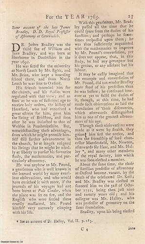 The late James Bradley, D.D., Royal Professor of Astronomy at Greenwich. An original article from...