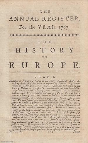 The History of Europe, for the year 1787. An original article from The Annual Register for 1787.