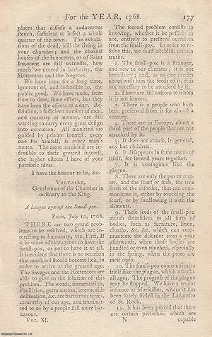 Letter to M. Paulet, on the subject of his scheme, for the suppression of the Smallpox. An origin...