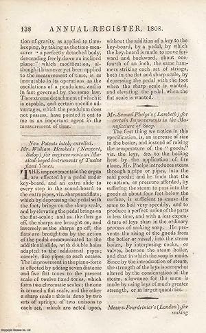 Seller image for New patents: Messrs. Fourdrinier's (London), for making Paper by means of Machines, etc. An original article from The Annual Register for 1808. for sale by Cosmo Books