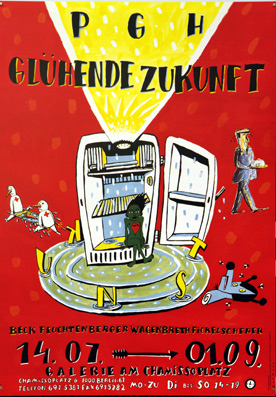 Bild des Verkufers fr Plakat - PGH Glhende Zukunft. . Offset. zum Verkauf von antiquariat peter petrej - Bibliopolium AG