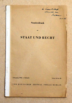 Wandlung einer bürgerlichen Demokratie. Sonderdruck aus «Staat und Recht».