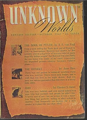 Imagen del vendedor de UNKNOWN Worlds: October, Oct. 1943 ("The Book of Ptath") a la venta por Books from the Crypt