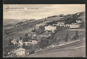 Bild des Verkufers fr Ansichtskarte Bad Grfenberg, Sanatorium Ziffer zum Verkauf von Bartko-Reher