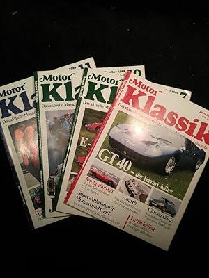 Motor Klassik; 4 Ausgaben 1989: Nr. 6, 7, 10 und 11