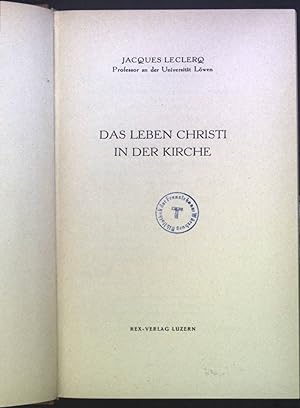 Imagen del vendedor de Das Leben Christi in der Kirche a la venta por books4less (Versandantiquariat Petra Gros GmbH & Co. KG)