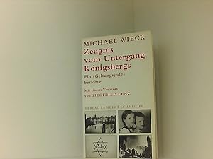 Seller image for MICHAEL WIECK: Zeugnis vom Untergang Knigsbergs for sale by Book Broker