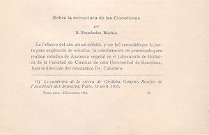 Imagen del vendedor de SOBRE LA ESTRUCTURA DE LAS CIANOFICEAS (EXTRAIDO ORIGINAL DEL AO 1918, ESTUDIO COMPLETO TEXTO INTEGRO) a la venta por Libreria 7 Soles