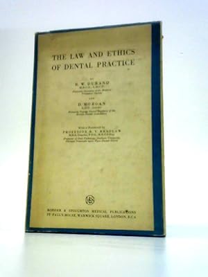 Bild des Verkufers fr The Law and Ethics of Dental Practice zum Verkauf von World of Rare Books