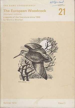 Bild des Verkufers fr THE EUROPEAN WOODCOCK (SCOLOPAX RUSTICOLA L.): REPORT ON A SEARCH OF THE LITERATURE SINCE 1940. By Monica Shorten. Game Conservancy Report No. 21. Shooting booklet. zum Verkauf von Coch-y-Bonddu Books Ltd