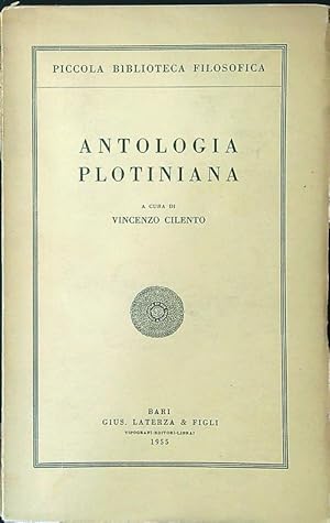Immagine del venditore per Antologia plotiniana venduto da Librodifaccia
