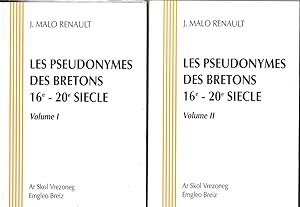 Les pseudonymes des Bretons, 16e - 20e siècle. Supplément par Lukian Raoul. I/II.
