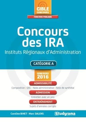 Seller image for concours des ira ; session 2015 for sale by Chapitre.com : livres et presse ancienne