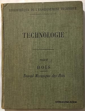 Cours de technologie du bois : travail mécanique