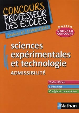 Image du vendeur pour sciences exprimentales et technologie, admissibilit ; concours professeur des coles (dition 2011) mis en vente par Chapitre.com : livres et presse ancienne