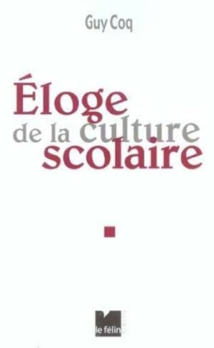 Image du vendeur pour loge de la culture scolaire mis en vente par Chapitre.com : livres et presse ancienne