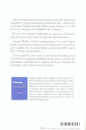 Le piège de la Constitution européenne