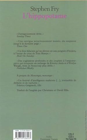 Seller image for L'hippopotame for sale by Chapitre.com : livres et presse ancienne