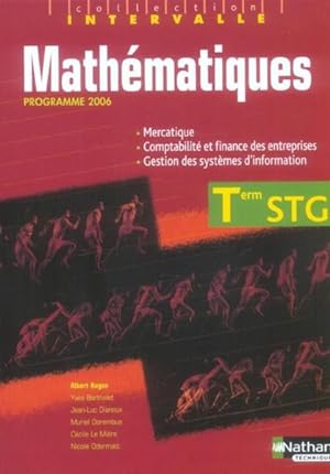 mathématiques ; terminale STG ; spécialité MCG ; livre de l'élève (édition 2006)