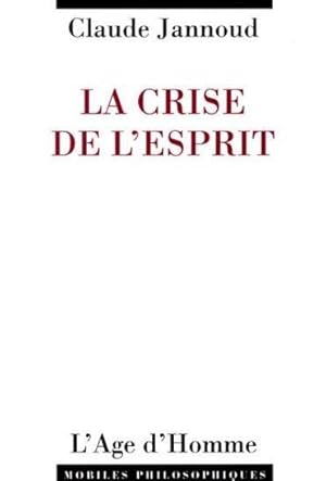 La crise de l'esprit