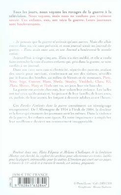 Image du vendeur pour Paroles d'enfants dans la guerre mis en vente par Chapitre.com : livres et presse ancienne