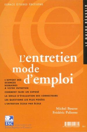 L'Entretien Mode D'Emploi