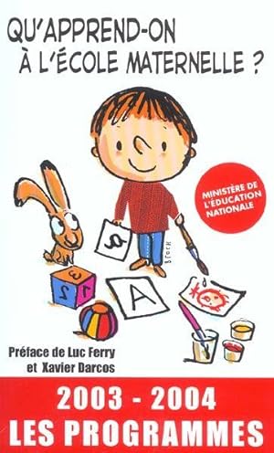 Qu'apprend-on à l'école maternelle ?