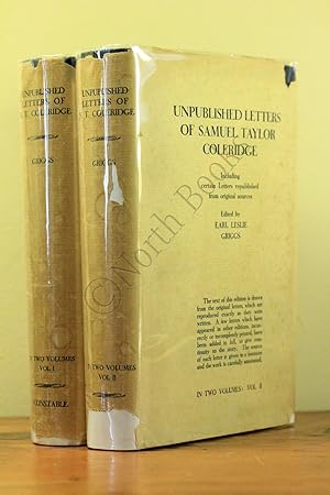 Bild des Verkufers fr Unpublished Letters of Samuel Taylor Coleridge including certain letters republished from original sources [COMPLETE IN 2 VOLS.] zum Verkauf von North Books: Used & Rare