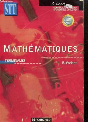 Seller image for Mathmatiques - Terminales STT (Collection "Sigma") for sale by Le-Livre