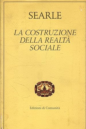 Seller image for La costruzione della realt sociale for sale by Messinissa libri