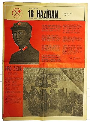 [COVER ART / POSTER / MAO] 16 Haziran: Ilerici Yapi-Is. No: 3, Eylül 1976.