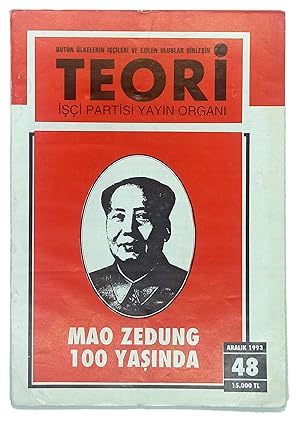 [COVER ART CELEBRATING THE MAO'S 100TH ANNIVERSARY] Teori: Isçi Partisi yayin organi. Mao Zedung ...