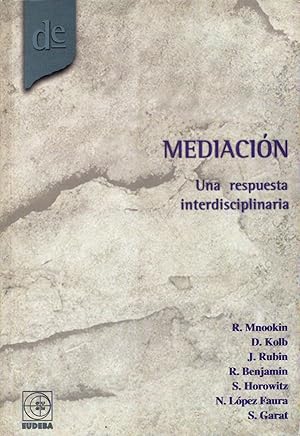 Imagen del vendedor de Mediacin. Una Respuesta Interdisciplinaria (Spanish Edition) a la venta por Von Kickblanc