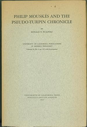 Seller image for Philip Mousks and the Pseudo-Turpin Chronicle for sale by Eureka Books