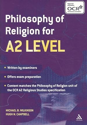 Imagen del vendedor de Philosophy of Religion for A2 Level a la venta por GreatBookPrices