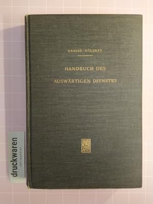 Handbuch des auswärtigen Dienstes.