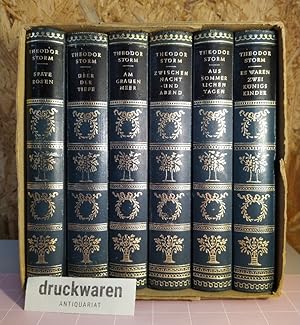 Konvolut aus 6 Bänden von Theodor Storm [6 Bd.]. Späte Rosen/ Über der Tiefe/ Zwischen Nacht und ...