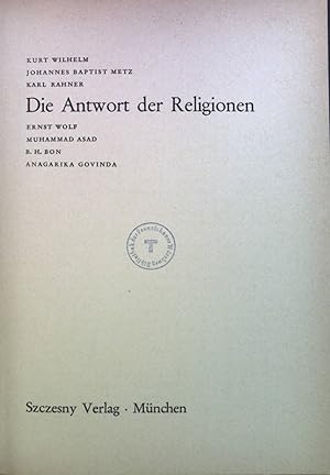 Seller image for Die Antwort der Religionen. for sale by books4less (Versandantiquariat Petra Gros GmbH & Co. KG)