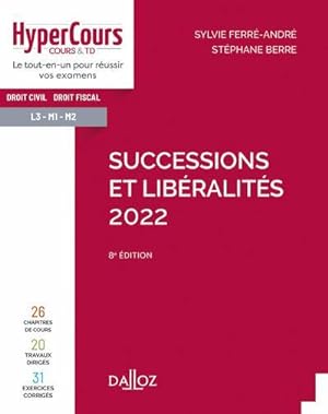 successions libéralités (édition 2022)