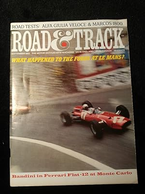 Road & Track - September 1965; Volume 17, No.1 The Motor Enthusiast s Magazine