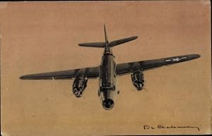 Künstler Ansichtskarte / Postkarte Amerikanisches Militärflugzeug Marauder, Martin B 26