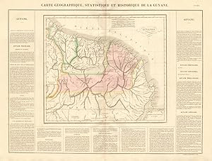 Carte géographique, statistique et historique de la Guyane française, hollandaise et anglaise