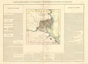 Carte géographique, statistique et historique du district de Colombie