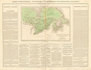 Carte géographique, statistique et historique des possessions anglaises