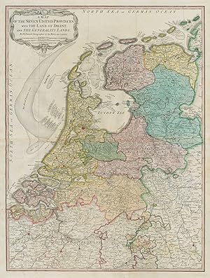 A map of the Seven United Provinces with the Land of Drent and the Generality Lands