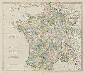 France divided into Metropolitan Circles, Departments & Districts; as decreed by the National Ass...