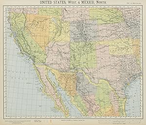 United States, West, and Mexico, North