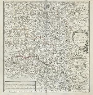 Bild des Verkufers fr Gouvernemens gnraux du Maine et Perche, de l'Anjou, de la Touraine, et du Saumurois. Par le Sr. Robert Geographe Ordinaire du Roi. Avec Privilege zum Verkauf von Antiqua Print Gallery